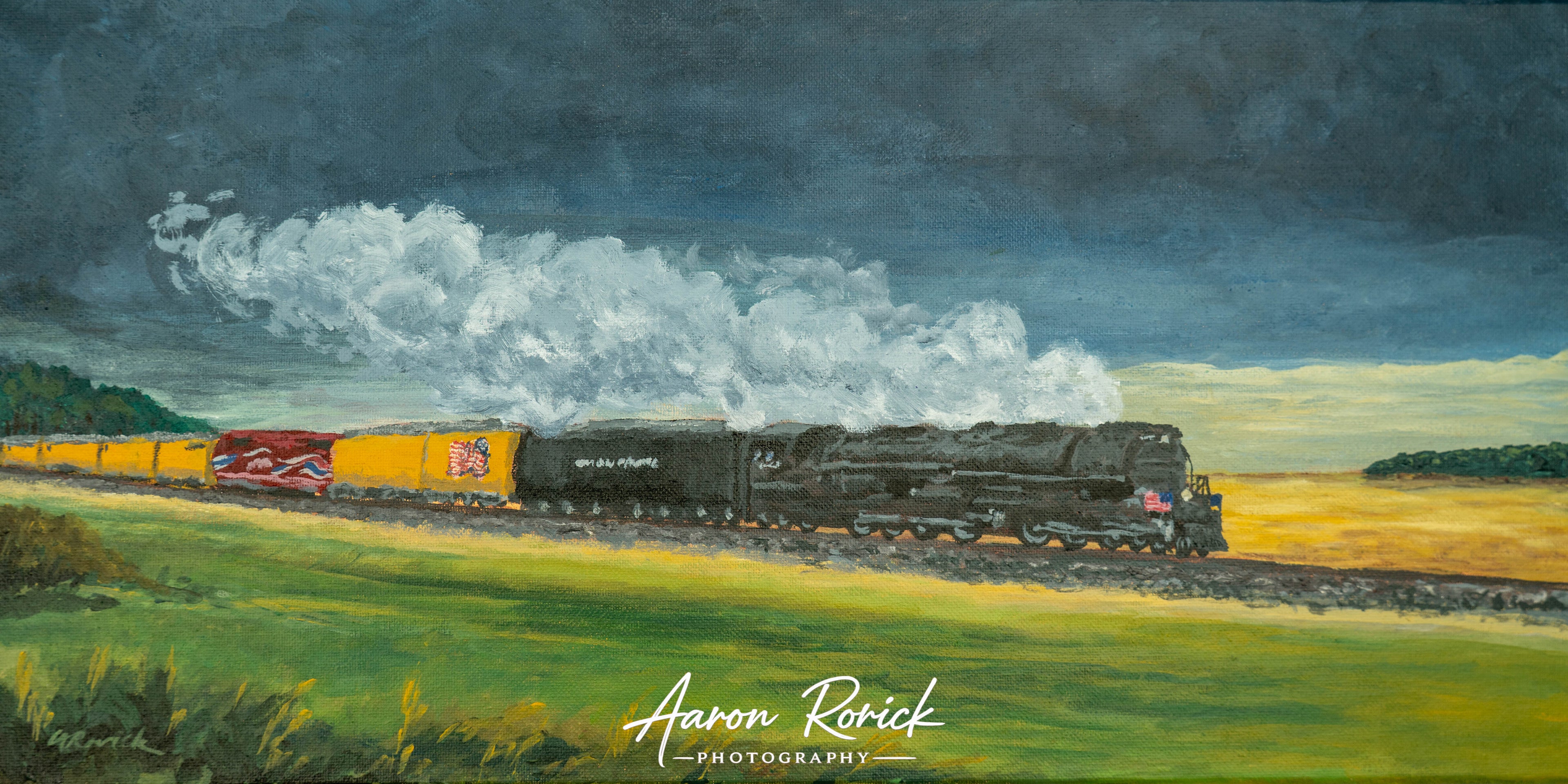 Big Boy 4014 Union Pacific Print of Painting by CA Rorick