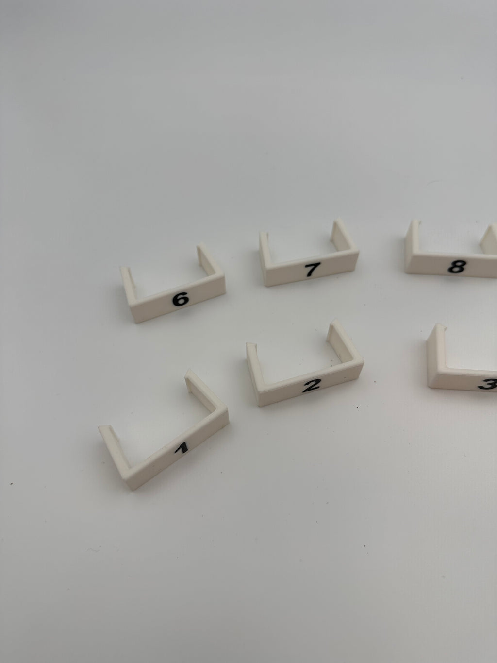 Clip on Treadle Numbers for a Kessnick loom Full Set Of 10