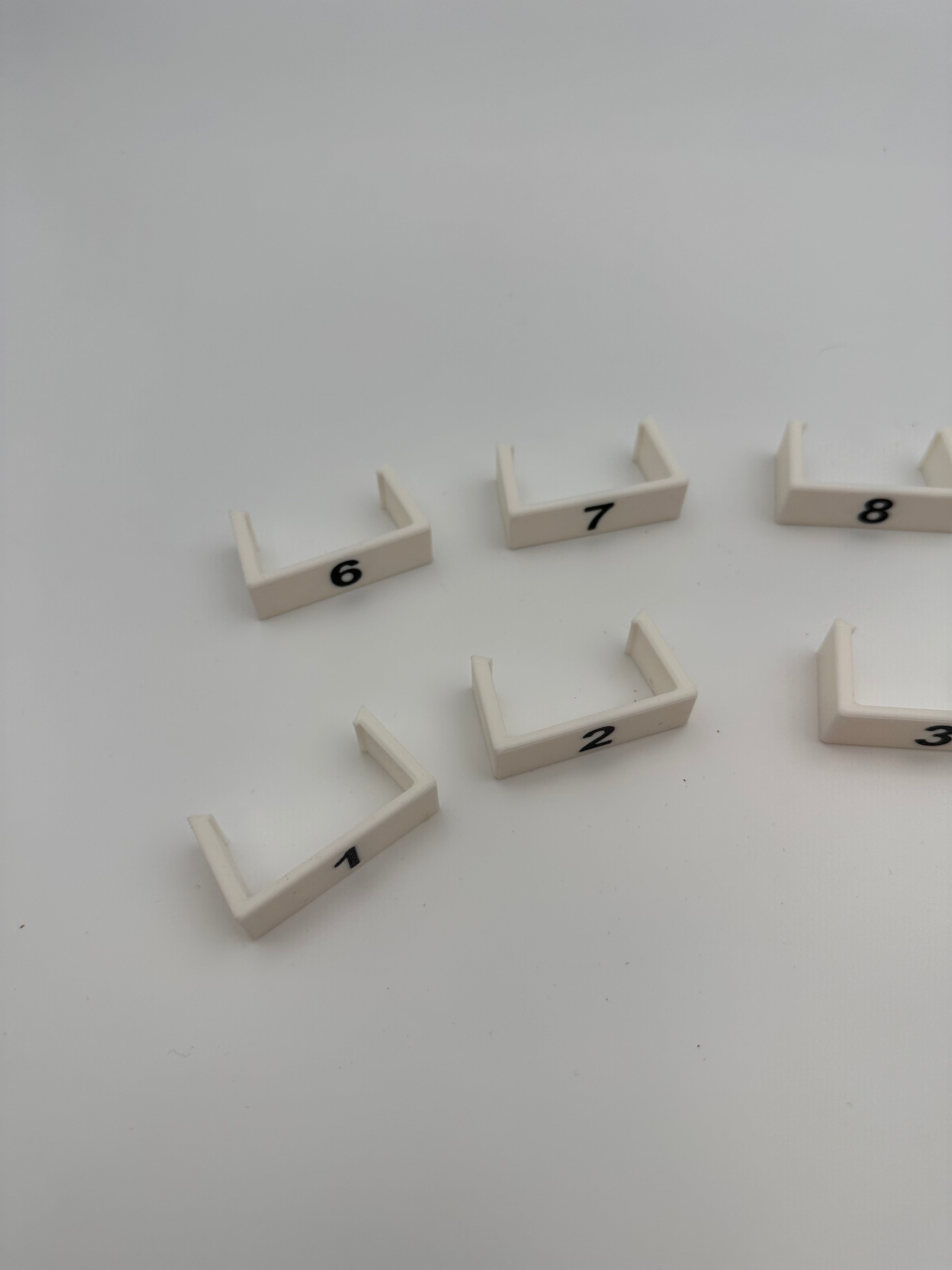 Clip on Treadle Numbers for a Kessnick loom Full Set Of 10