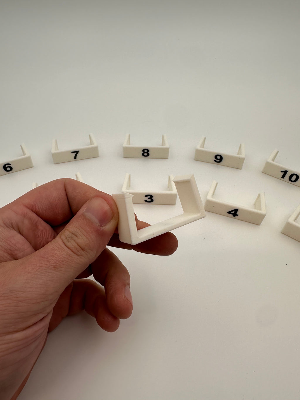 Clip on Treadle Numbers for a Kessnick loom Full Set Of 10