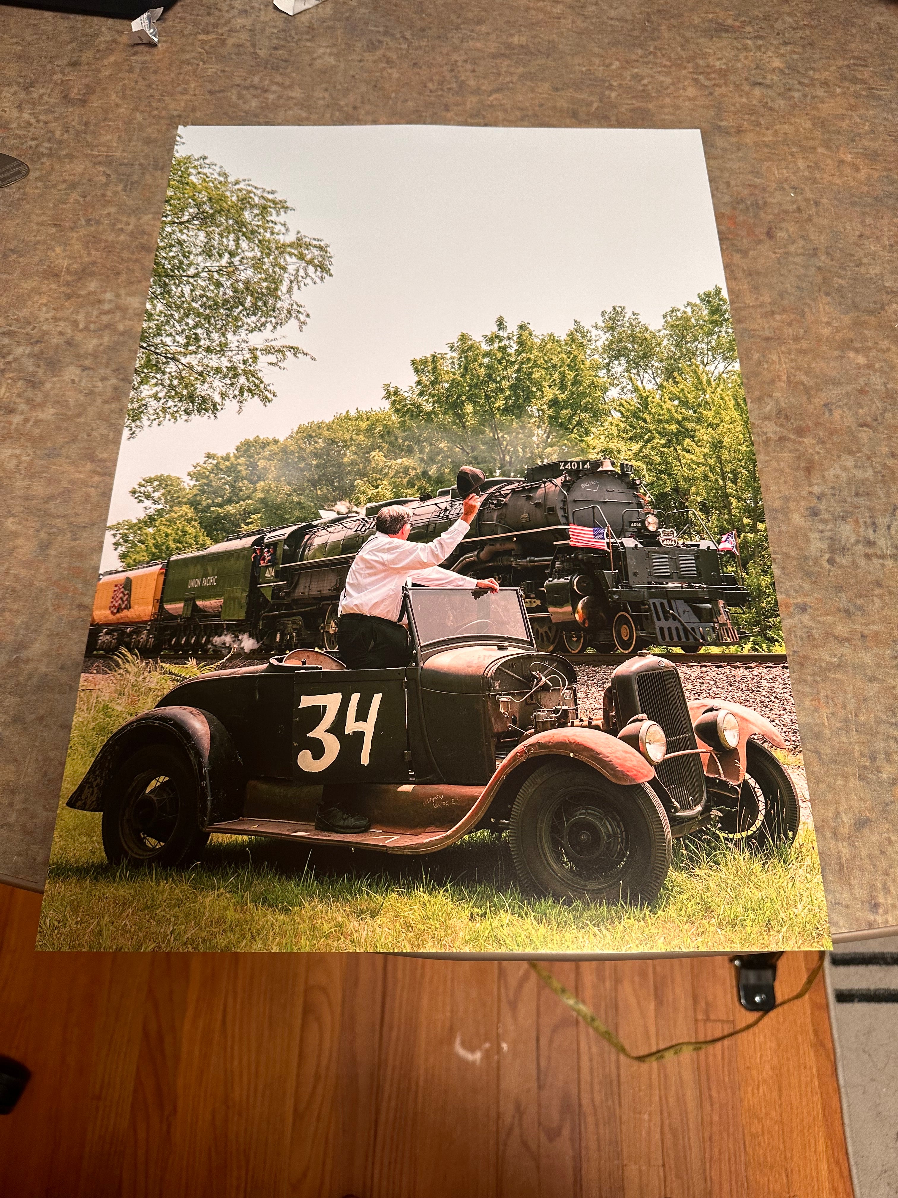 Big Boy 4014 Union Pacific Roadster Poster Portrait