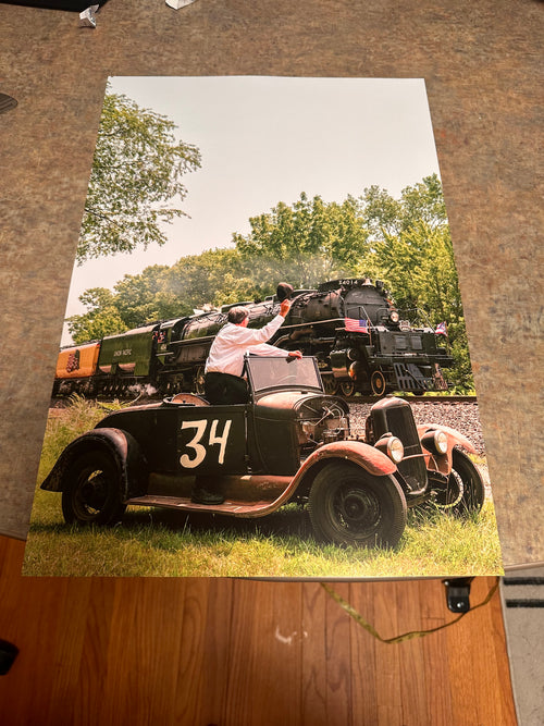 Big Boy 4014 Union Pacific Roadster Poster Portrait