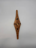 MCM Atomic Diamond Clock Custom Hand Made Ash And Black Epoxy