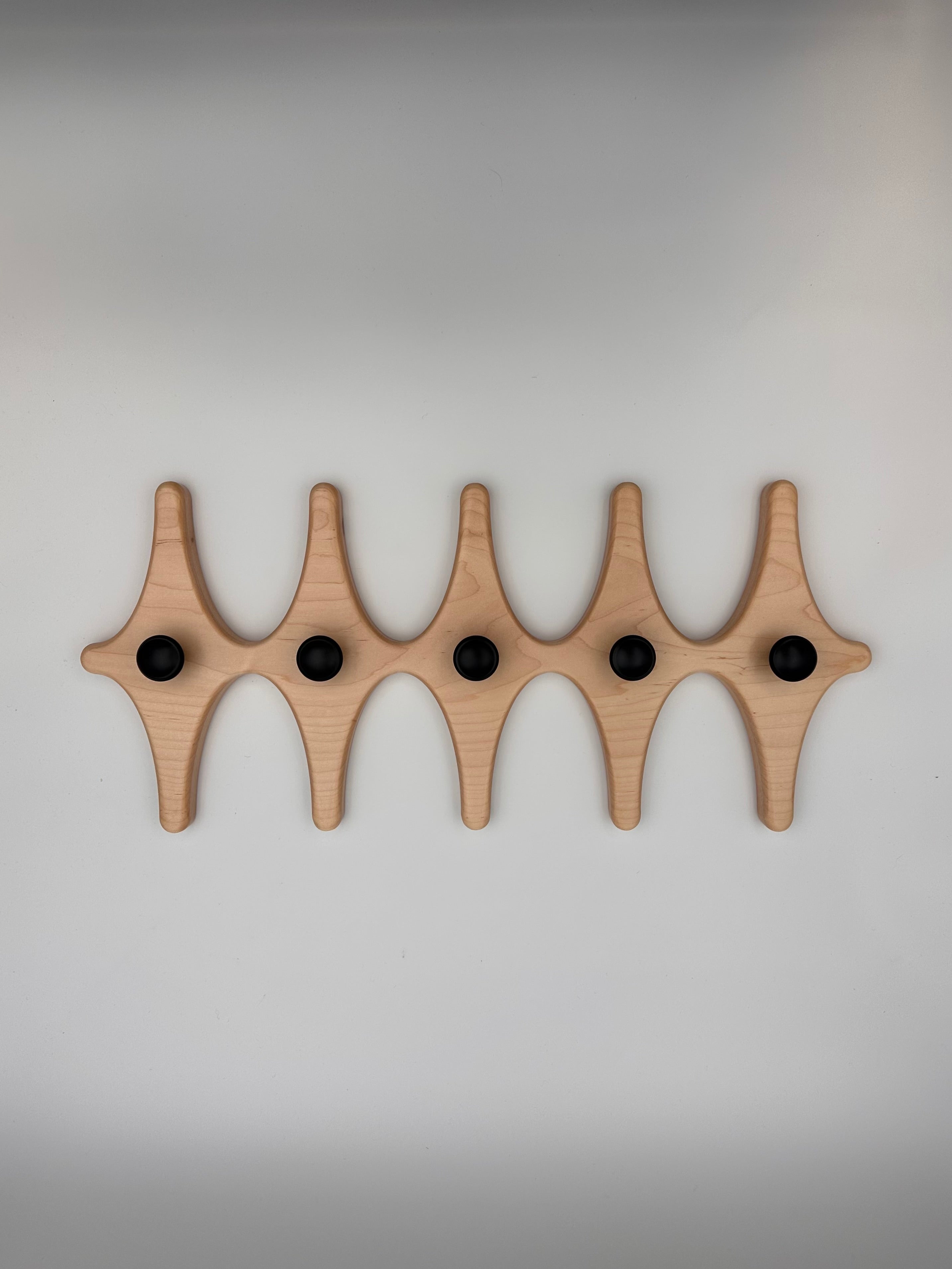 Share MCM Atomic Inspired Coat Rack Handmade with Maple