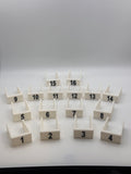 16 Clip on Treadle Numbers for Macomber Floor Loom
