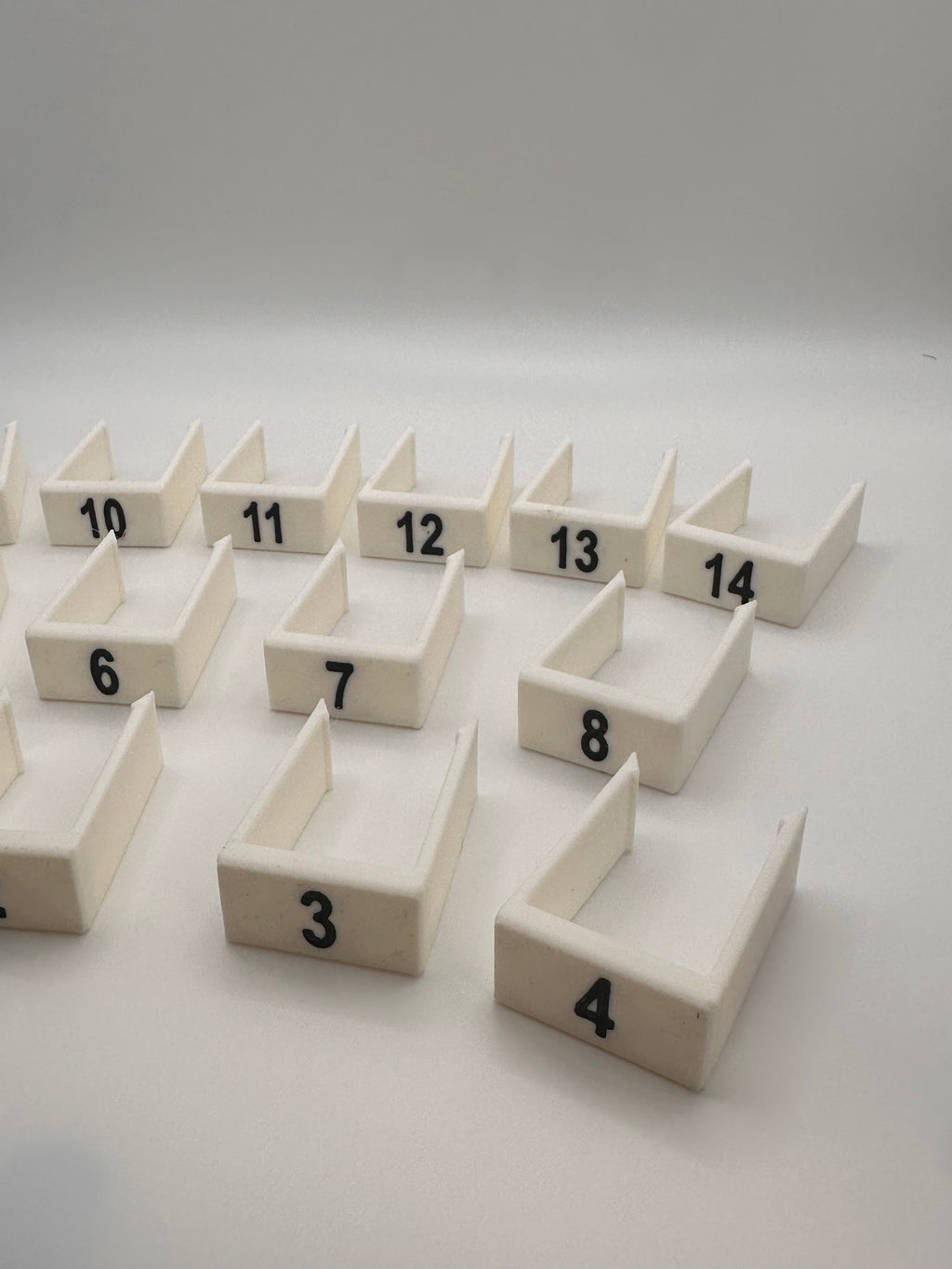 14 Clip on Treadle Numbers for Macomber Floor Loom