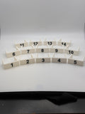 14 Clip on Treadle Numbers for Louet Spring 1 or 2 Floor Loom