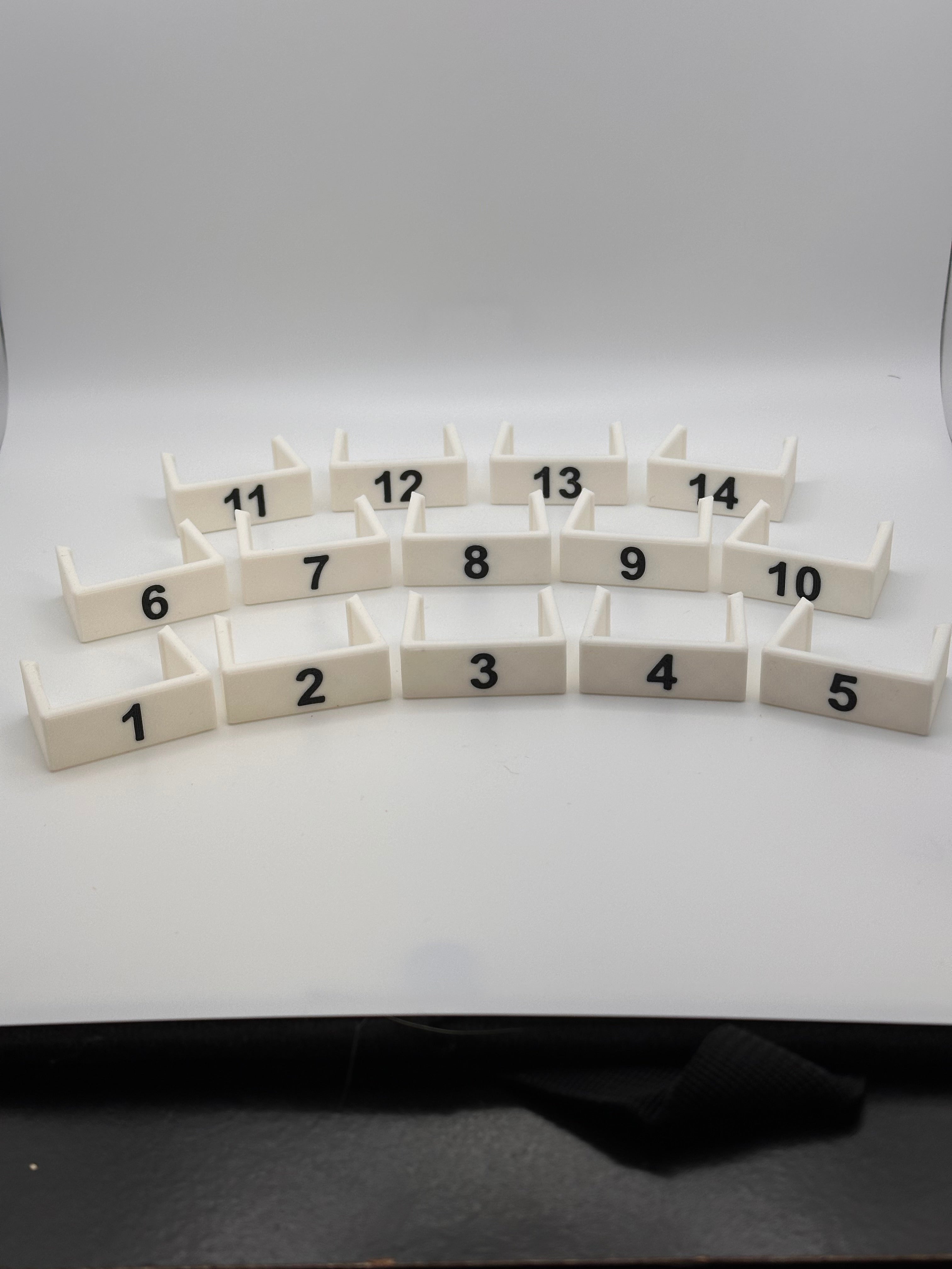 14 Clip on Treadle Numbers for Louet Spring 1 or 2 Floor Loom