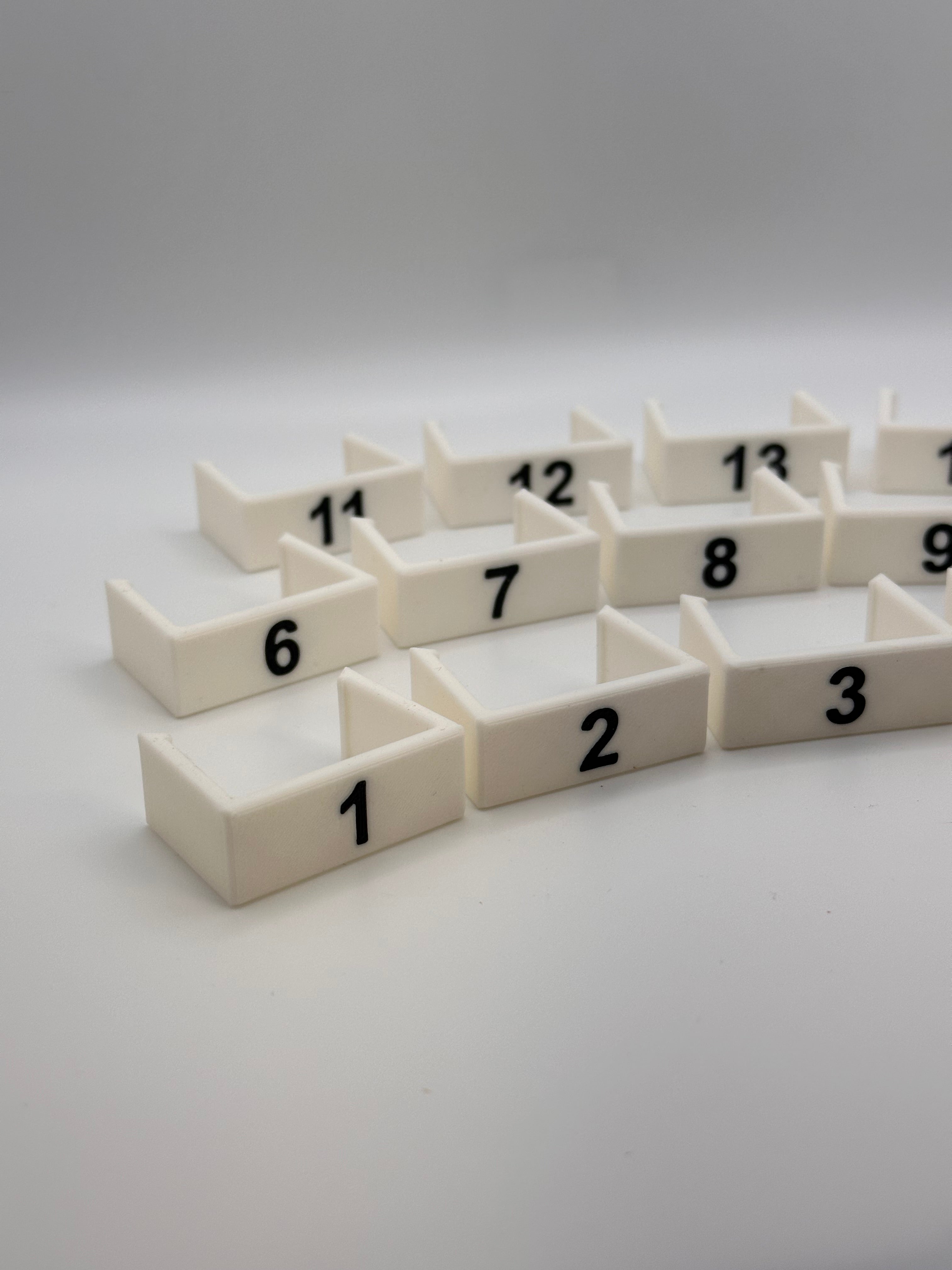 14 Clip on Treadle Numbers for Louet Spring 1 or 2 Floor Loom