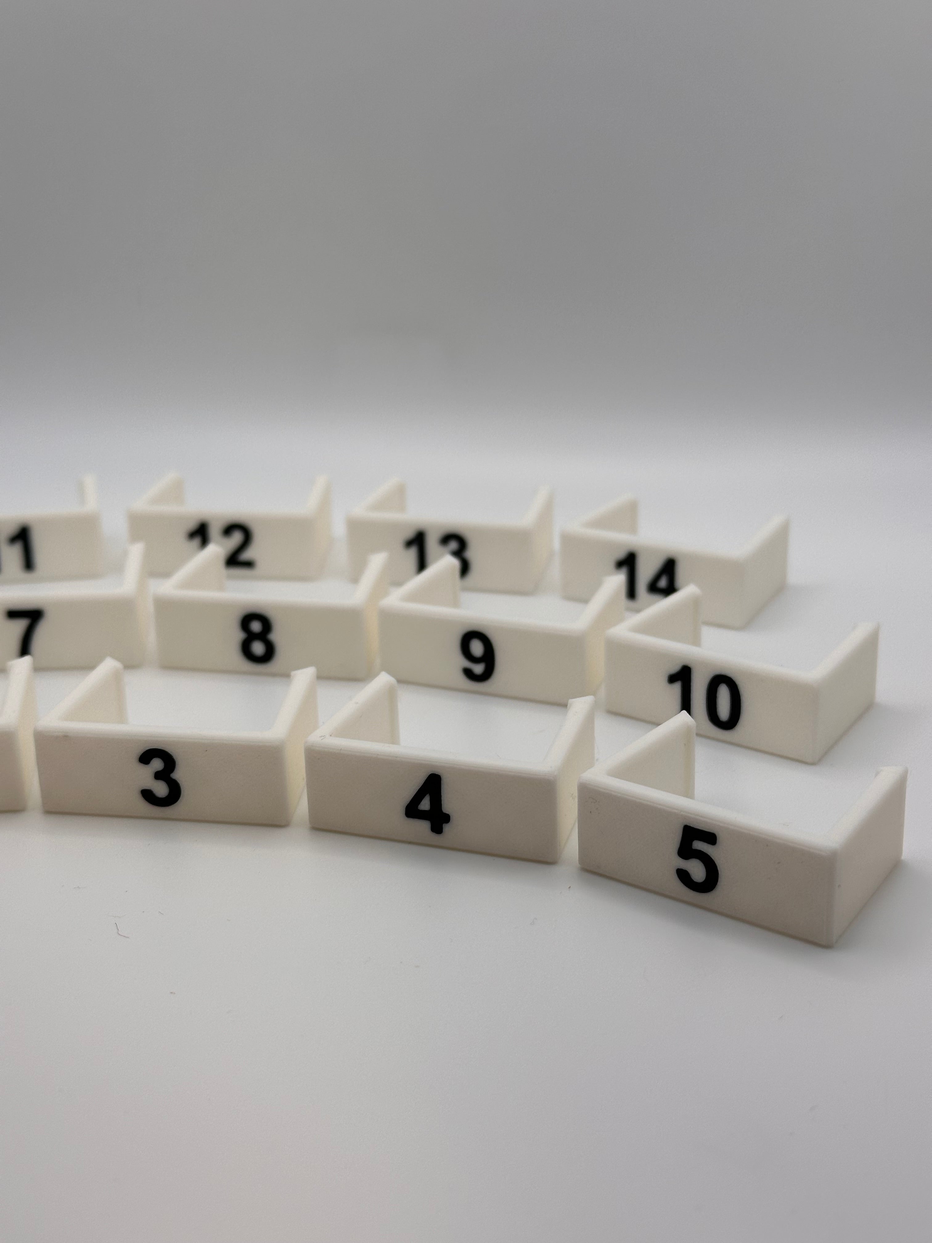 14 Clip on Treadle Numbers for Louet Spring 1 or 2 Floor Loom