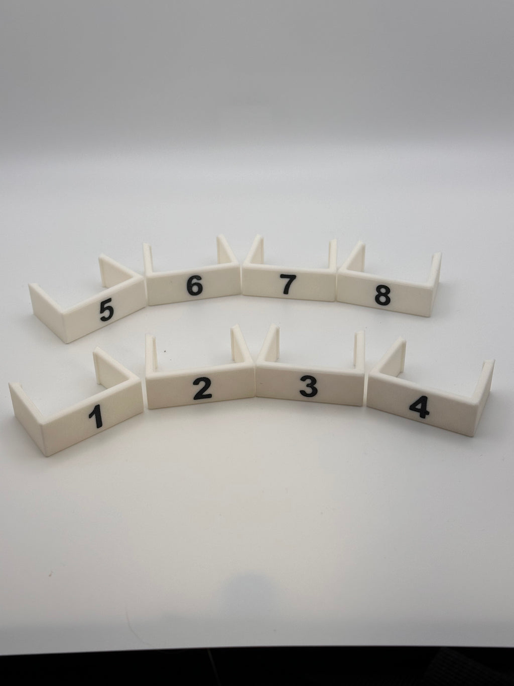 8 Clip On Treadle Numbers for Louet David Floor Loom