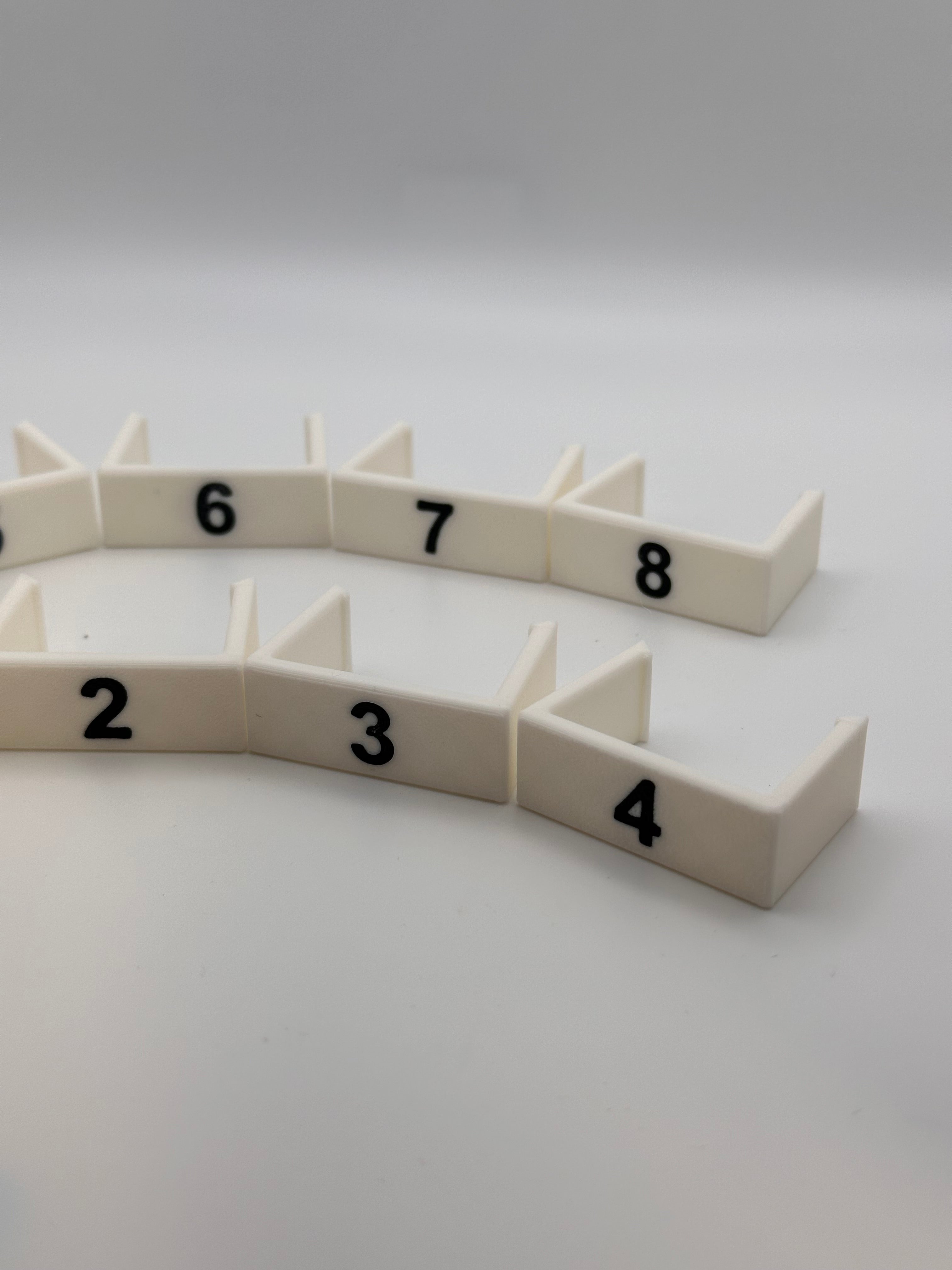 8 Clip On Treadle Numbers for Louet David Floor Loom