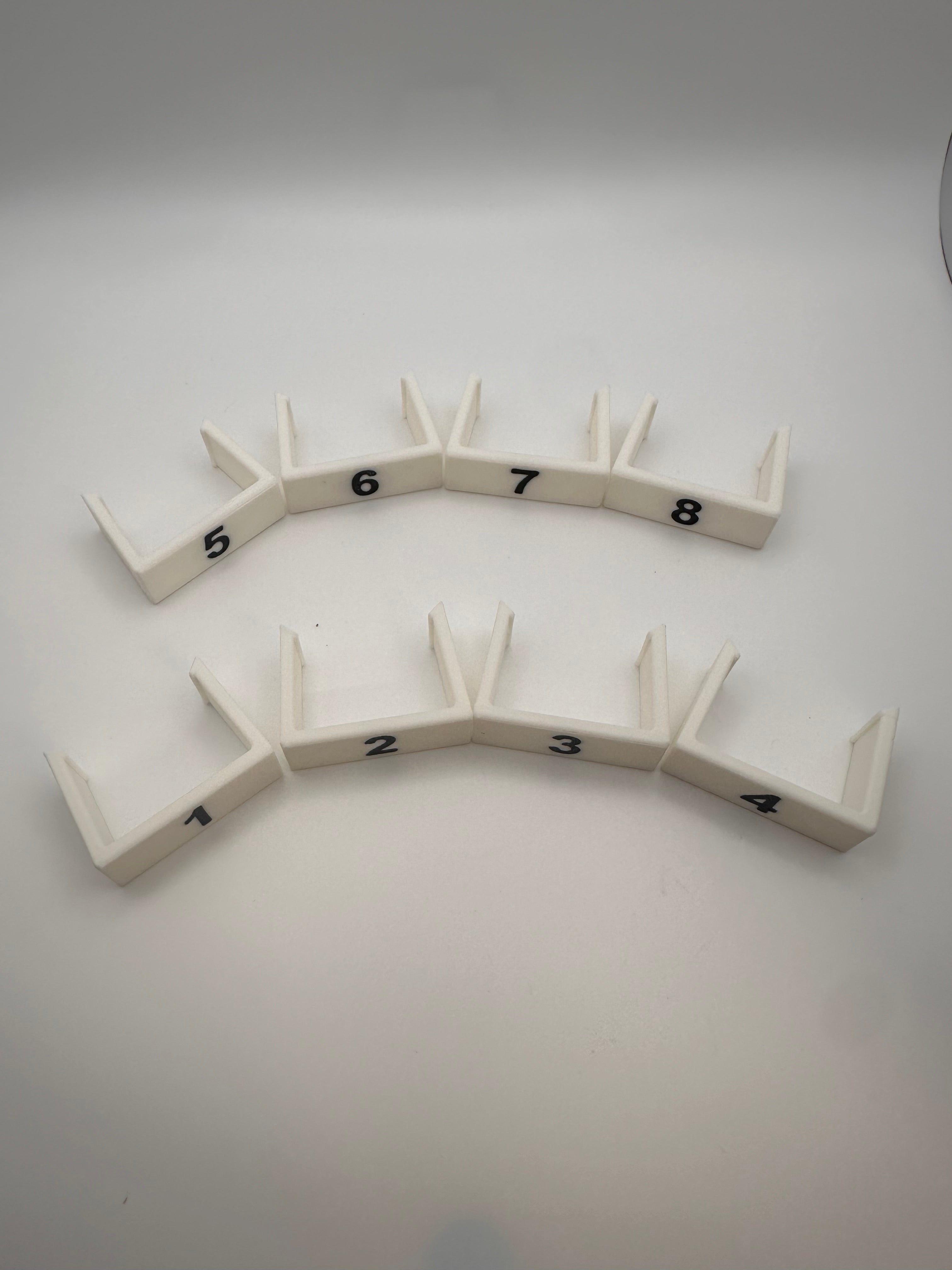 8 Clip On Treadle Numbers for Louet David Floor Loom