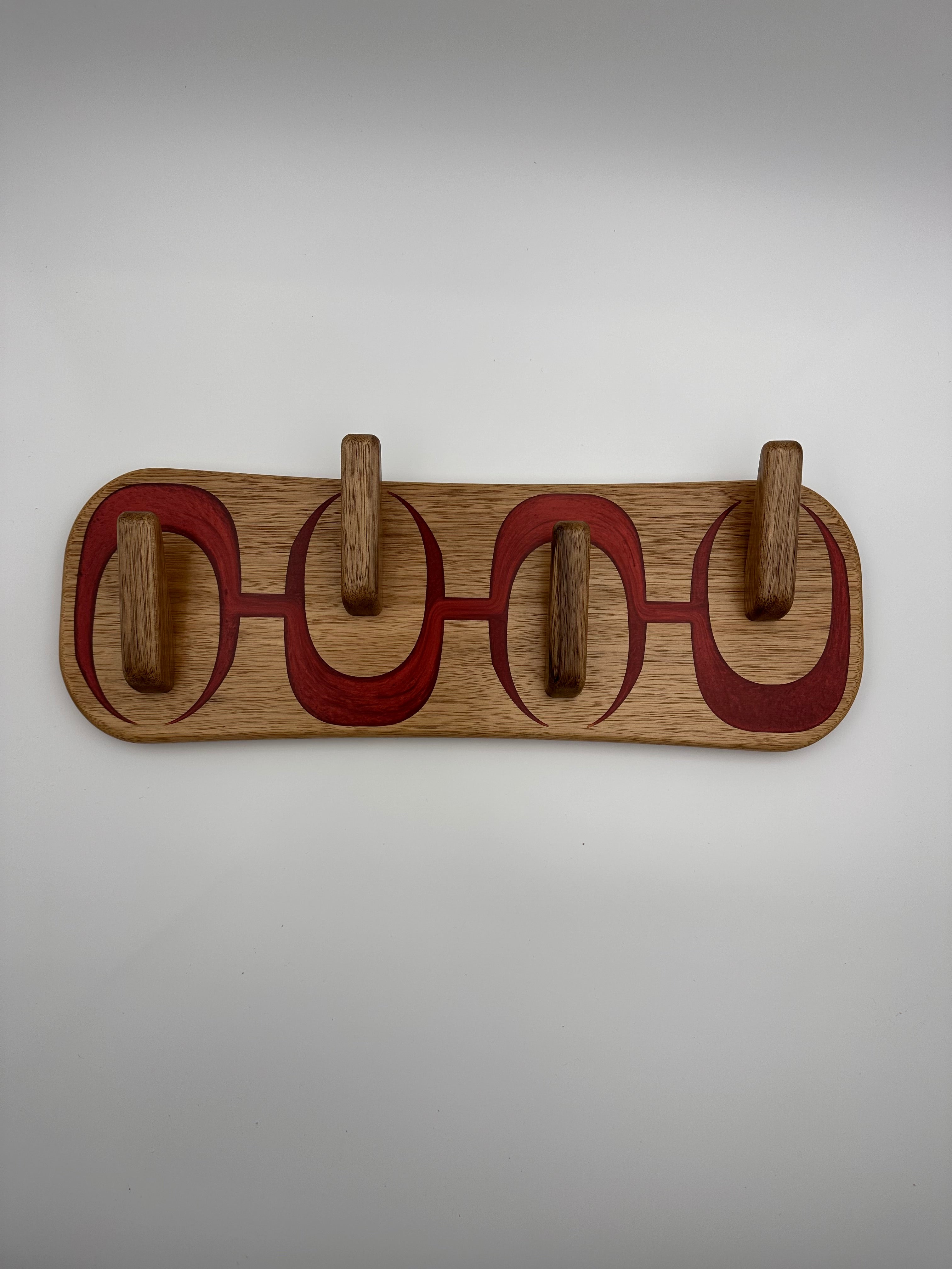 Share MCM Atomic Inspired Coat Rack Handmade with Frake and Epoxy