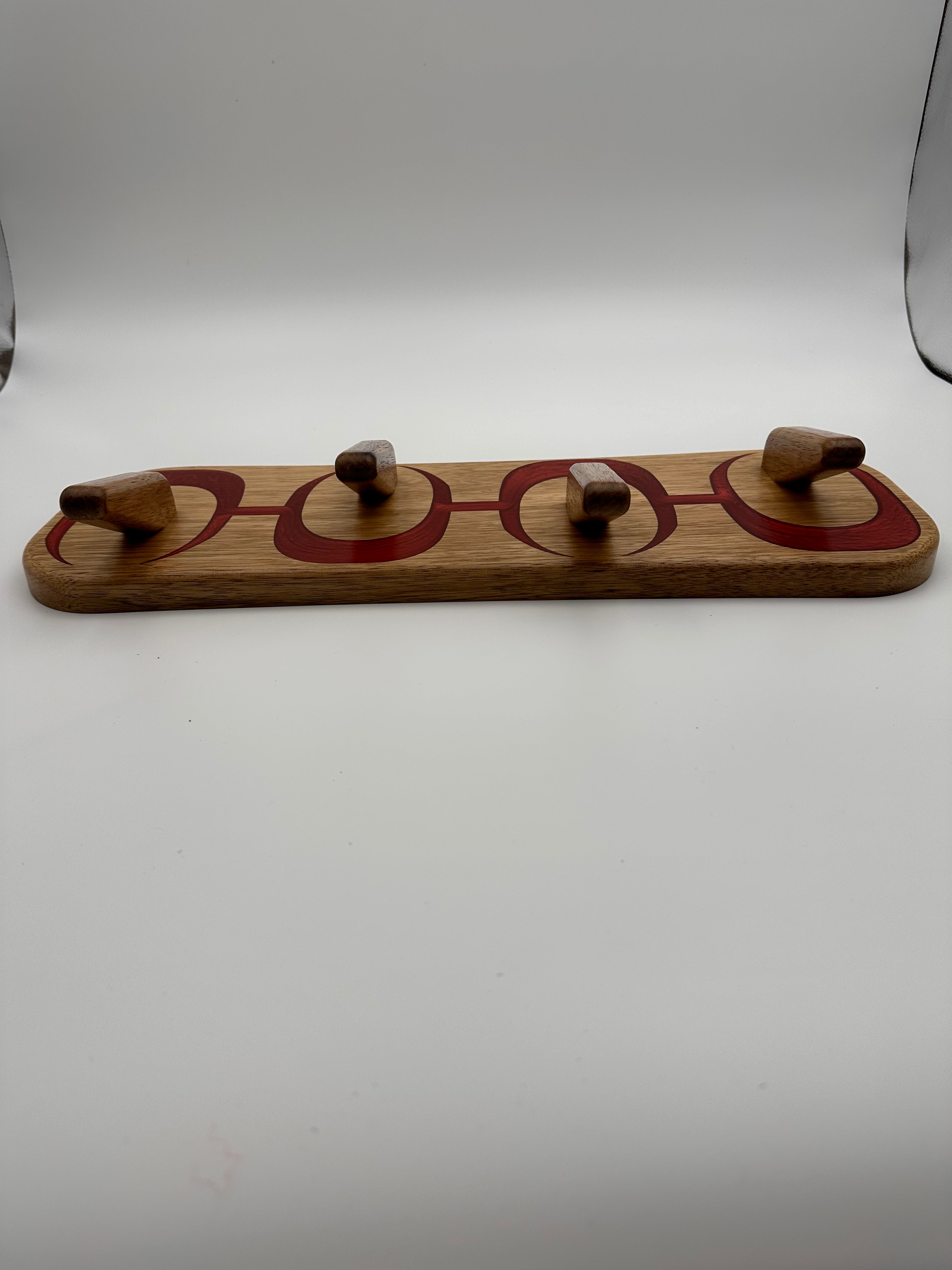 Share MCM Atomic Inspired Coat Rack Handmade with Frake and Epoxy