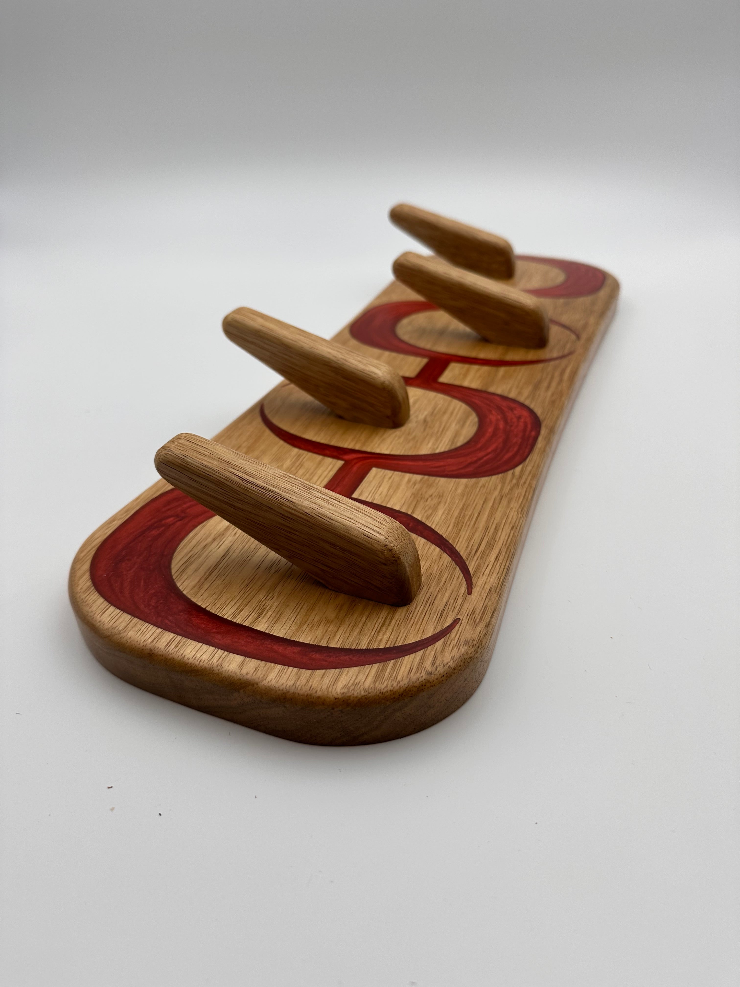 Share MCM Atomic Inspired Coat Rack Handmade with Frake and Epoxy