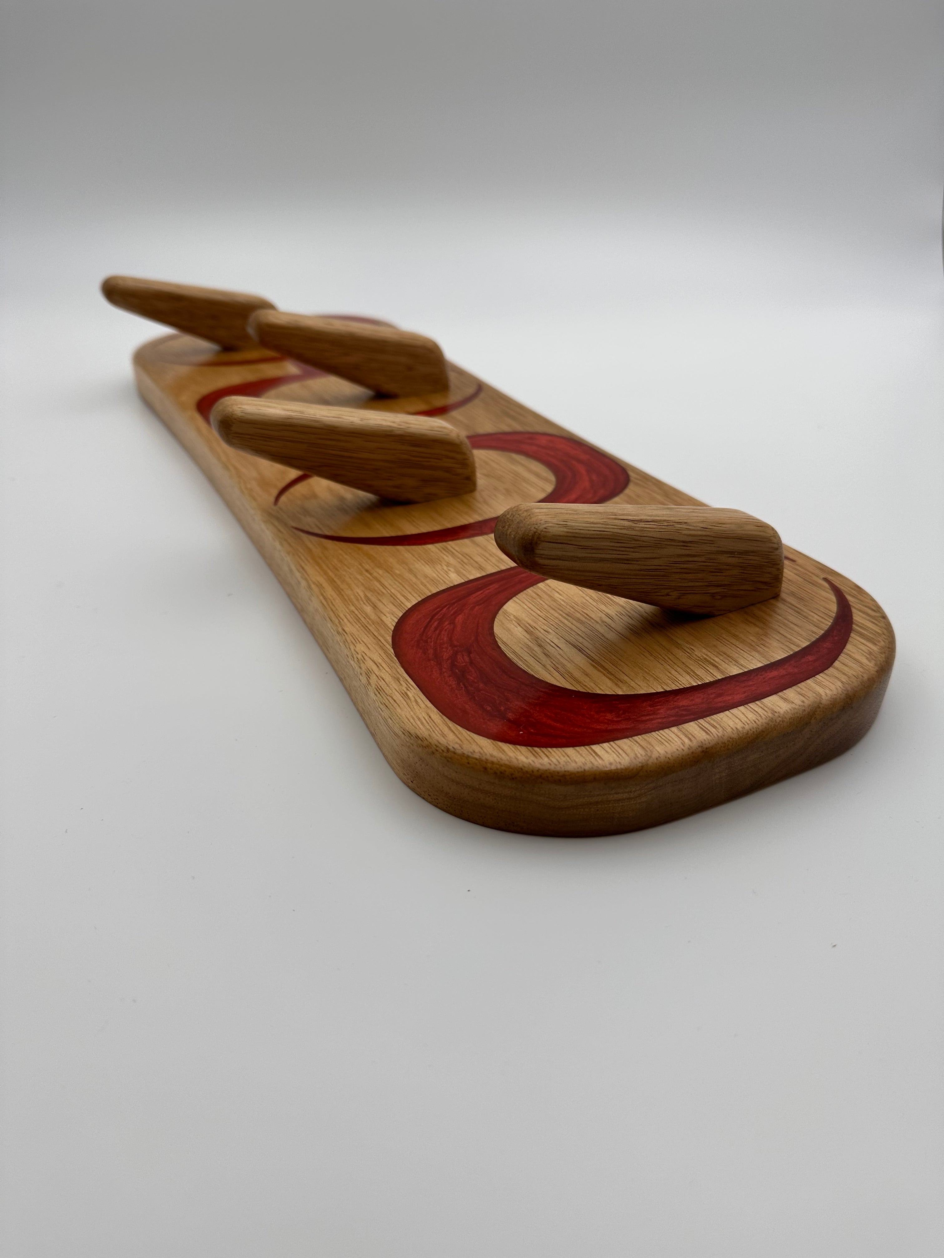 Share MCM Atomic Inspired Coat Rack Handmade with Frake and Epoxy