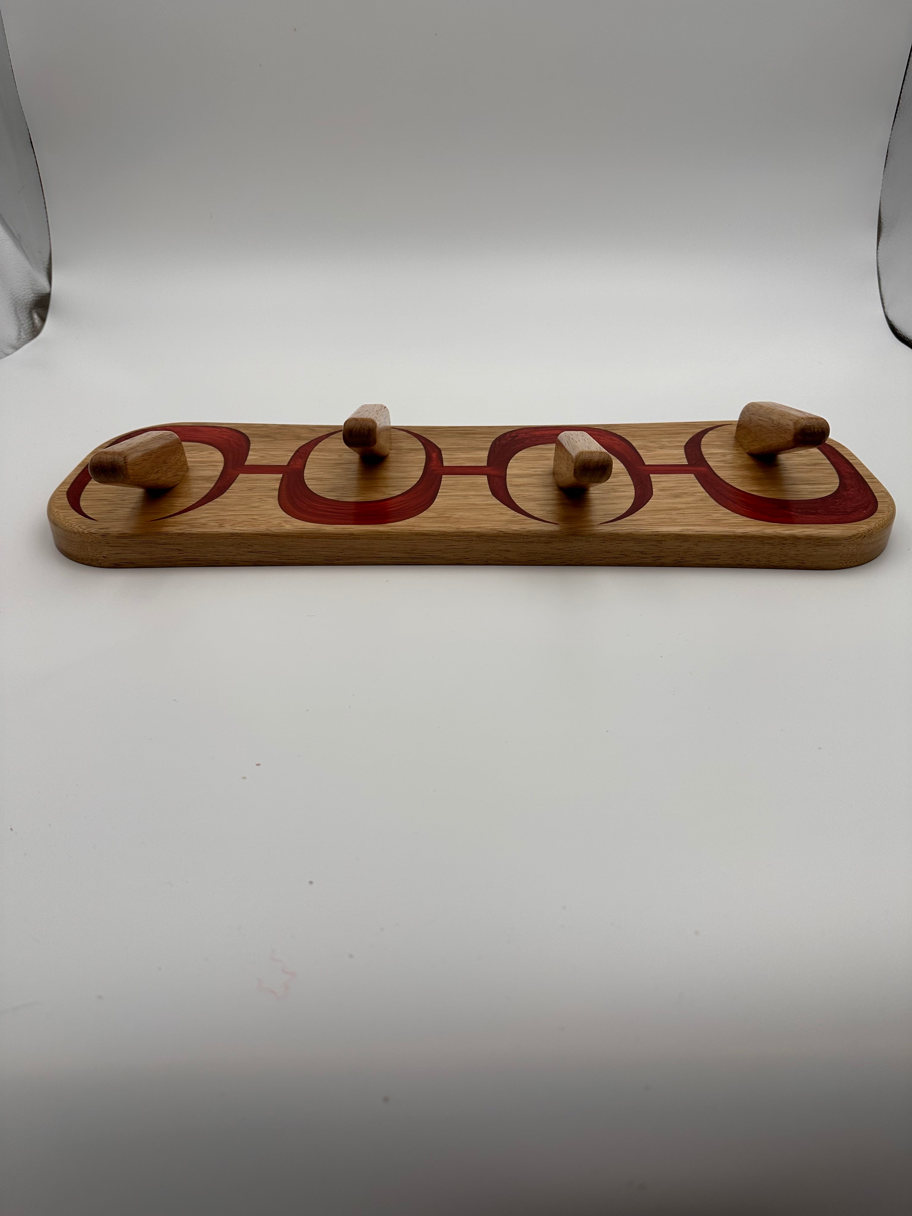 Share MCM Atomic Inspired Coat Rack Handmade with Frake and Epoxy