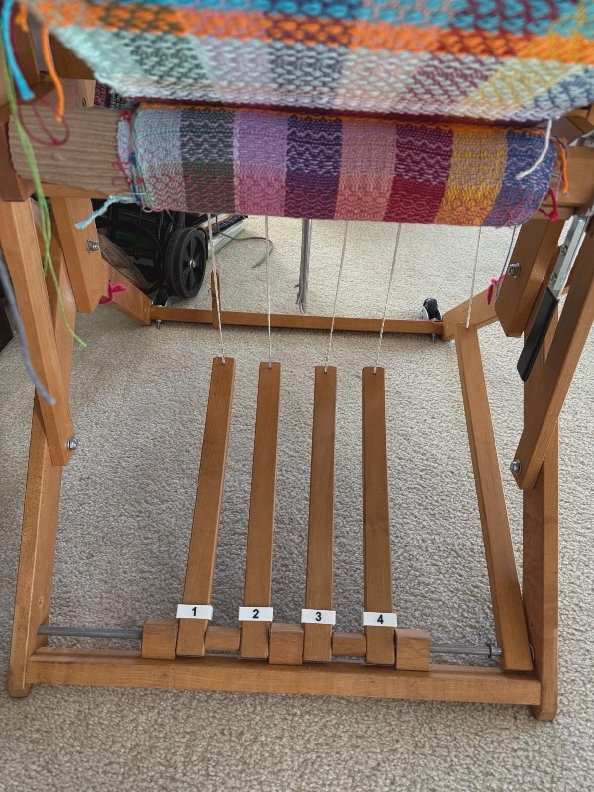 Clip on Treadle Numbers for a Schacht Baby Wolf loom Full Set Of 10 For Either Version.