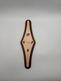 MCM Atomic Diamond Clock Custom Hand Made Maple and Epoxy W/ Black Walnut Backer