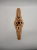 MCM Atomic Diamond Clock Custom Hand Made Maple and Epoxy W/Curly Maple Backer